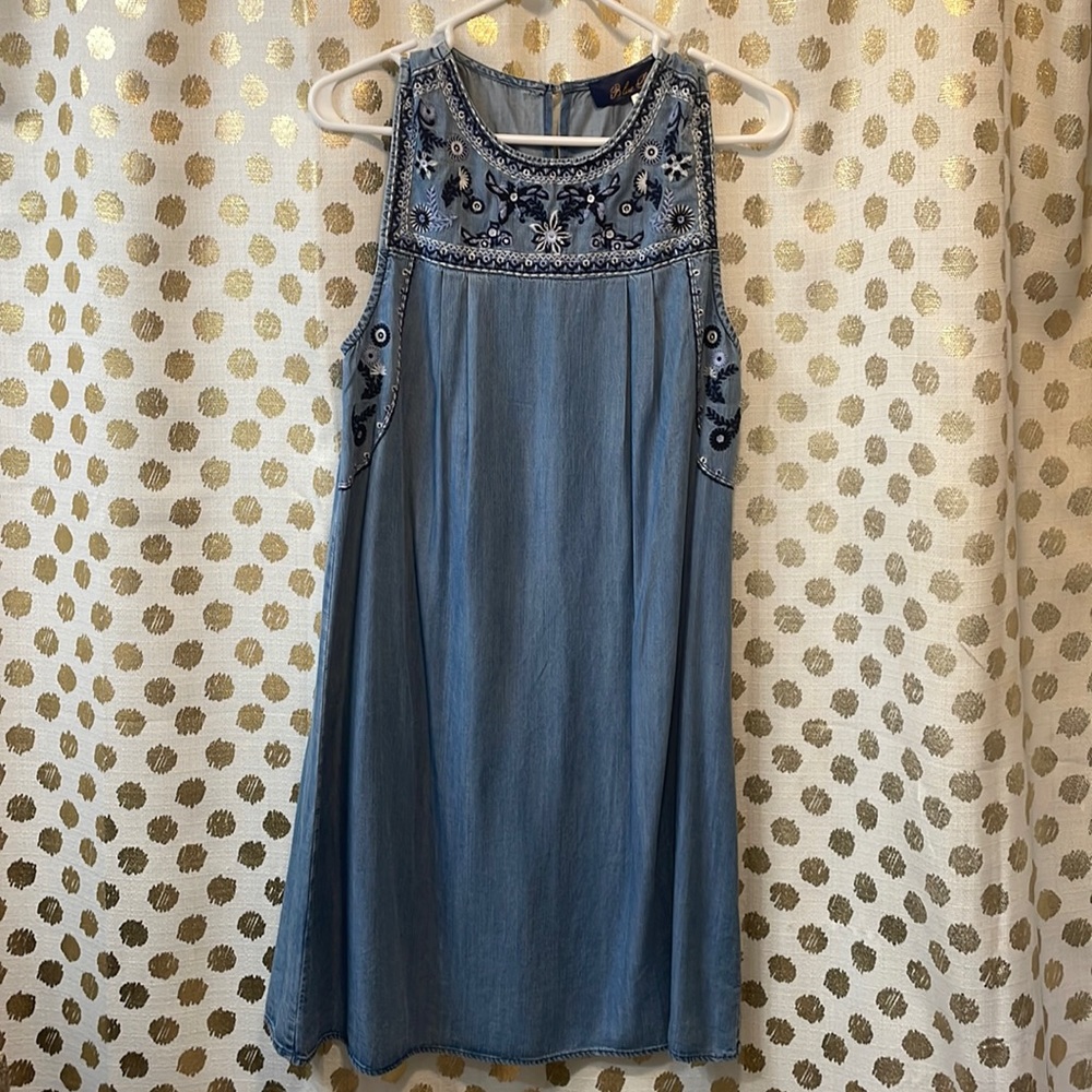 Blue Rain Francesca’s Medium Denim Dress; new with tags